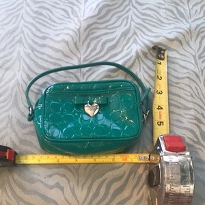 COACH JADE GREEN PATENT WRISTLET